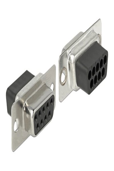 Delock Adapter Sub-D 9-polig hona till RJ45 hona monteringssats - 66164
