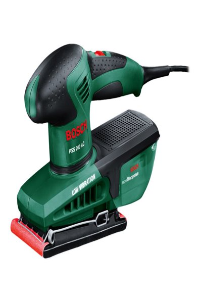 Bosch PSS 200 AC - Orbital sander - Black - Green - EN 60745 - 24000 OPM - 2 mm - 93 dB