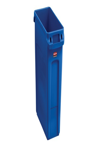 Dymo AbfallbehÃƒÂ¤lter Slim Jim mit LÃƒÂ¼ftungskanÃƒÂ¤len blau 71240222
