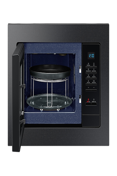 Samsung MQ7000A, Built-in, Grill microwave, 23 L, 800 W, Buttons, Black - MG23A7013CB