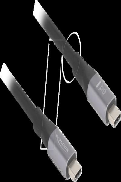 Delock USB-kabel - 24-stifts USB-C (hane) till 24-stifts USB-C (hane) - 81191