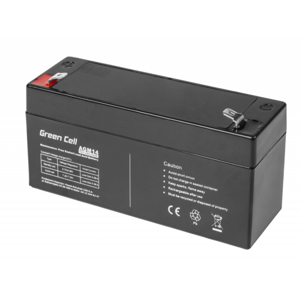 AGM14 UPS battery Sealed lead acid (VRLA) 6 V 3.2 Ah - AGM14
