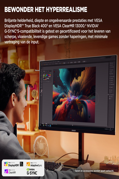 HP OMEN Transcend 32 UHD OLED Gaming Monitor: 32-inch 4K OLED gaming monitor. - 9R181AA#ABB