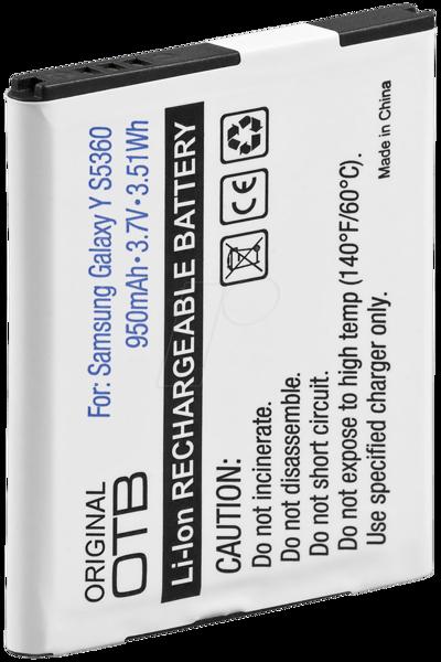 Frei Tecxus MP f/ Samsung Galaxy Y S5360 950mAh Li-Ion - Battery - Black - Lithium-Ion (Li-Ion) - 950 mAh - 3.7 V - 3.7 Wh - 