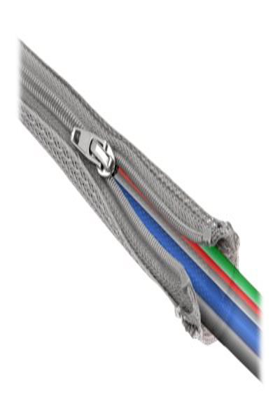 Gaine tressée Delock - diamètre 30 mm avec fermeture éclair