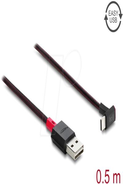 Delock Easy-USB 2.0 Cable Type-A Plug to USB Type-C - Cable - Digital - 81549