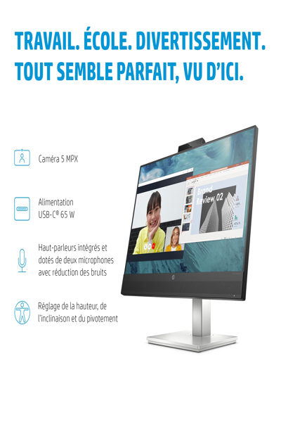 Écran HP E24m G4 USB-C Conf FHD