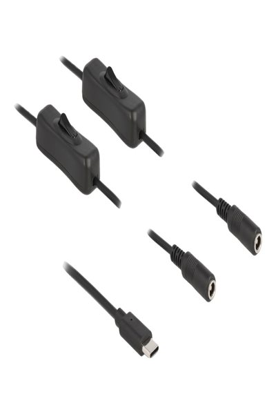 Delock Strömfördelare - 24-stifts USB-C (hane) till DC-uttag 5,5 x 2,1 mm (hona) - 86800