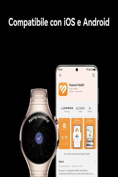 Huawei Watch 5 46mm: Rates-L19F, Black - 55020EWB