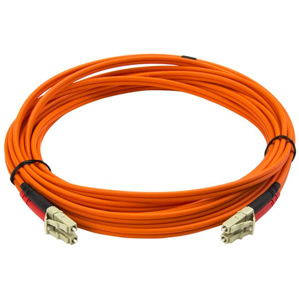 StarTech Multimode 50/125 Duplex Fiber Optic Patch Cable LC - LC - Network Cable - LC Multi-Mode (M) - LC Multi-Mode (M) - 5.0m - Fiber Optic - 50/125 Micrometers (50FIBLCLC5) - 50FIBLCLC5