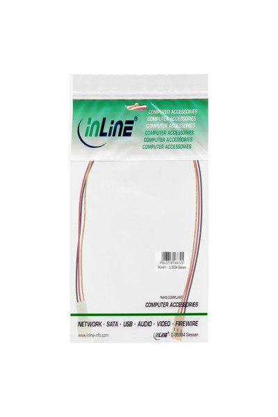 InLine Fan Cable Extension 3pin Molex male/female length 0.30m - 33328