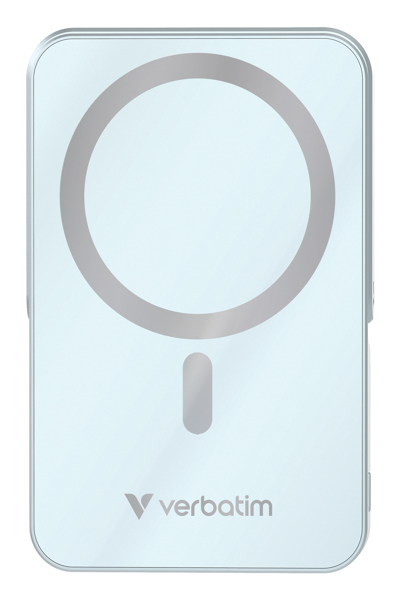 Verbatim Power Bank mit StandfuÃƒÅ¸ mag.wireless 10000mA blau 32266 - Charger - Lithium-Polymer - 32266