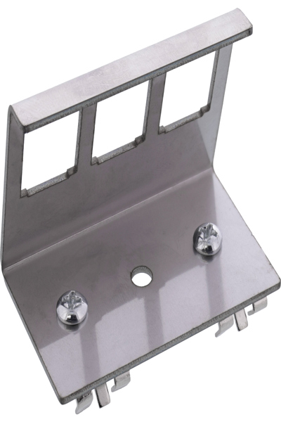 InLine Keystone SNAP-In Metall-Modulhalter 3-fach für Hutschiene