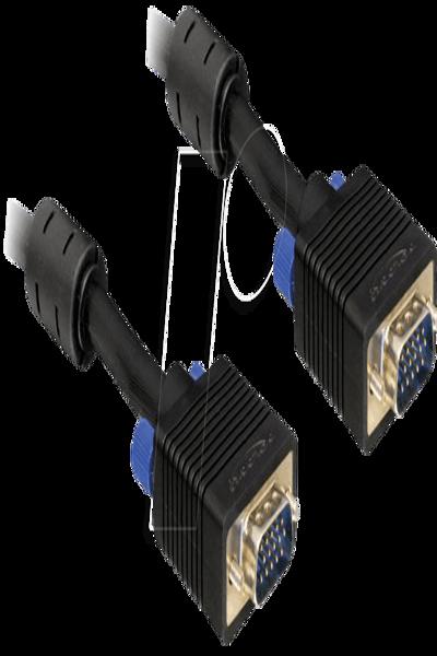 Delock VGA-kabel - HD-15 (VGA) (hane) till HD-15 (VGA) (hane) - 82556