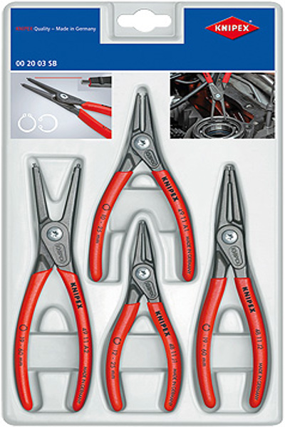 KNIPEX 00 20 03 SB Jeu de pinces de précision pour circlips