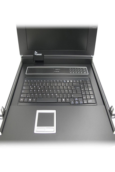 INTER-TECH AS-7108 ULS 17" 1U KVM CONSOLE 1920 X 1080 USB