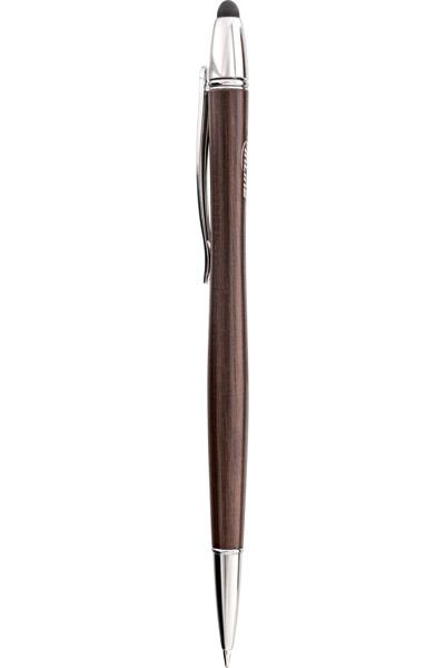InLine woodpen - Stylet tactile + stylo à bille - noyer/métal