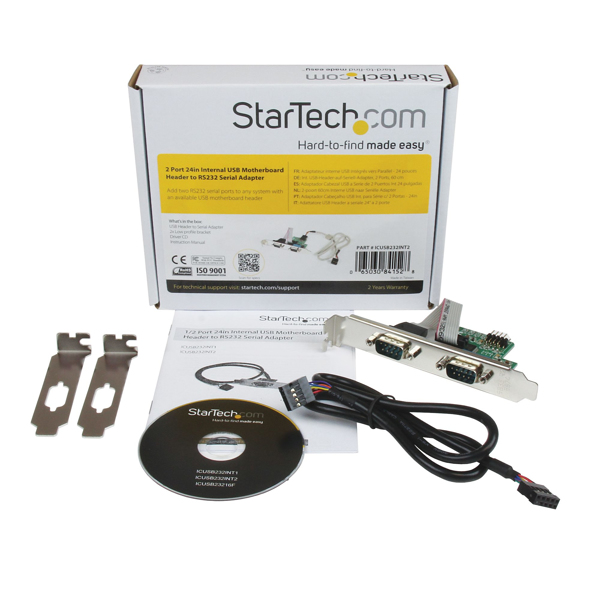 StarTech ICUSB232INT2 Internal USB to RS232 Adapter - ICUSB232INT2
