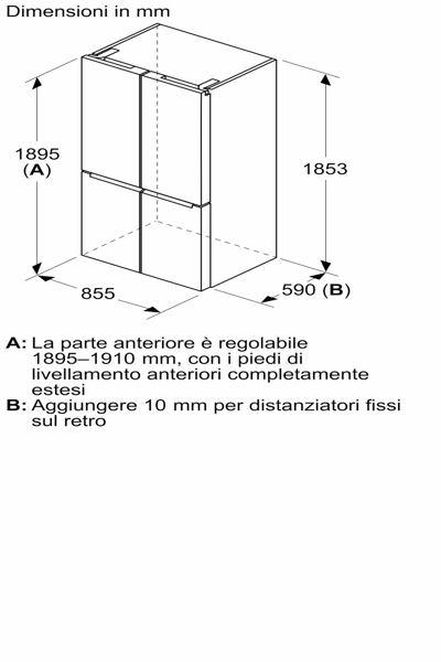 Bosch KÃƒÂ¼hlgeraet Serie4 KMC85LBEA
