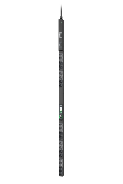 APC NetShelter Rack PDU Advanced - Metered - 3Phase - 22.1kW 400V 32A or 17.3kW 415V 30A - 48 Outlets - IEC309 - Metered - 0U - Three-phase - Rackmount - Vertical - Black - APDU10350ME