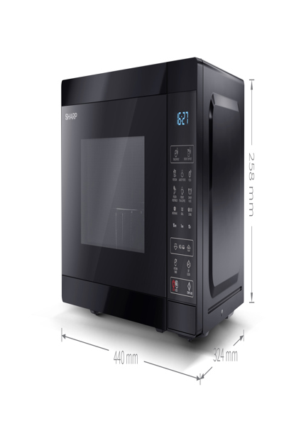 Sharp YC-MG02E-B - Microwave oven with grill - YC-MG02EB