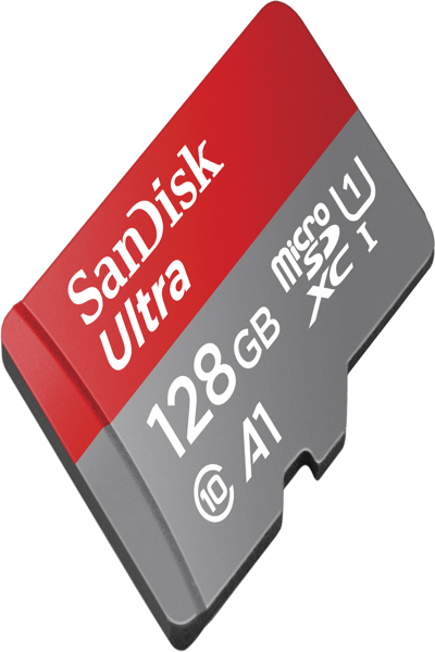 SanDisk Ultra - Flash memory card (microSDXC to SD adapter included) - SDSQUA4-128G-GN6MA