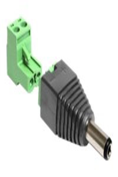 Delock Power adapter - 2 pin terminal block (M) to DC jack 5.5 x 2.5 mm (M) - 65488