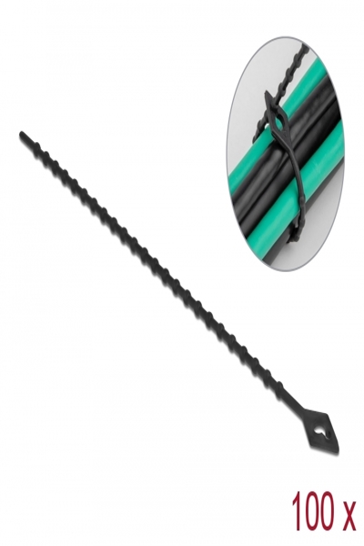Delock Cable tie - beaded - 20 cm - 19569