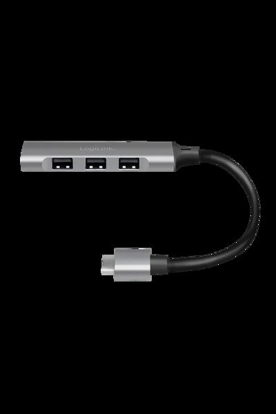 LogiLink UA0392 4-Port USB 3.0 Hub Aluminium USB-C - UA0392