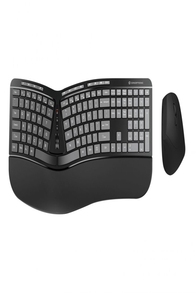 Conceptronic ERGO wireless ergonomic keyboard & mouse kit - ORAZIO02US