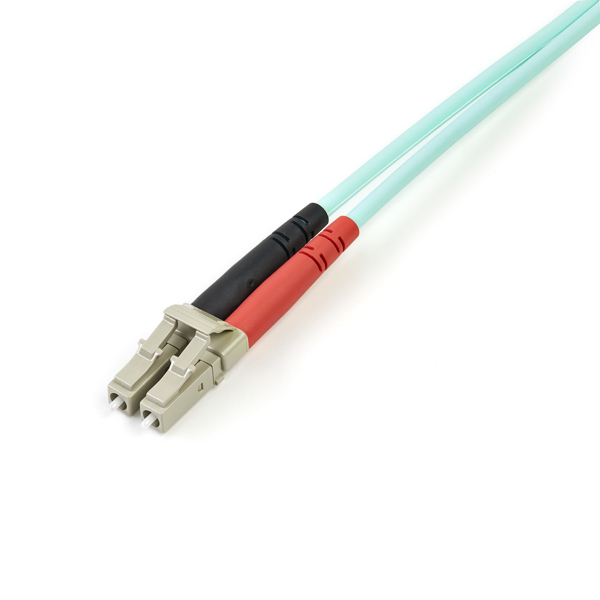 StarTech Fiber Optic Cable - 10 Gb Aqua - Multimode Duplex 50/125 - LSZH - LC/LC - 5 m - 5 m - OM3 - LC - LC - Male/Male - Turquoise - A50FBLCLC5
