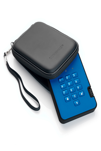 SSD iStorage diskAshur2 256 bits - Bleu