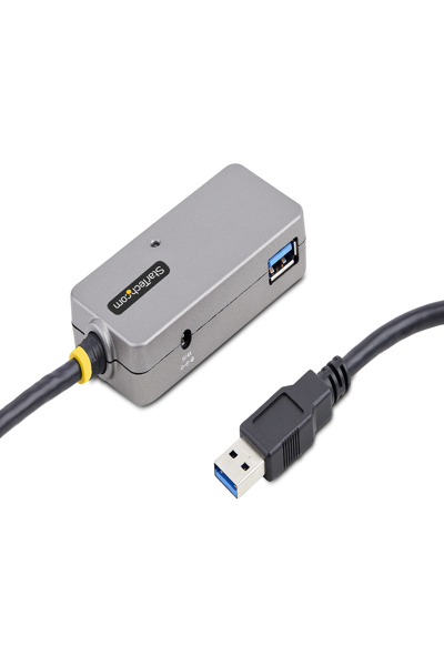 StarTech.com USB Extender Hub, 10m USB 3.0 Extension Cable with 4-Port USB Hub, Active/Bus Powered USB Repeater Cable, Optional 20W Power Supply Included - U01043-USB-EXTENDER