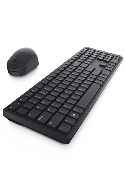 Dell KM5221W - Full-size (100%) - Wireless - RF Wireless - AZERTY - Black - Mouse included - KM5221WBKB-BEL