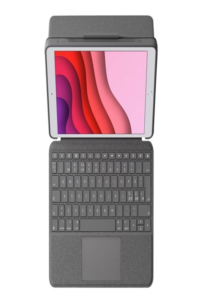 Logitech Combo Touch - QWERTY - Danish - Finnish - Norwegian - Swedish - Touchpad - 1.8 cm - 1 mm - Apple - 920-011440