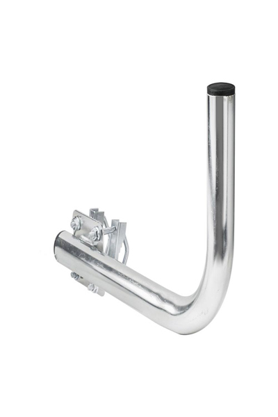 Poignée de balcon droite Extralink B300 en acier galvanisé avec étriers M8