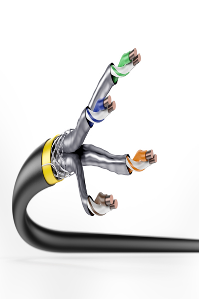 DIGITUS CAT 7A S/FTP data cable - outdoor installation cable, 500 m drum, simplex, PE - DK-1743-A-VH-5-OD