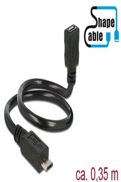 Delock OTG ShapeCable - USB extension cable - 83924