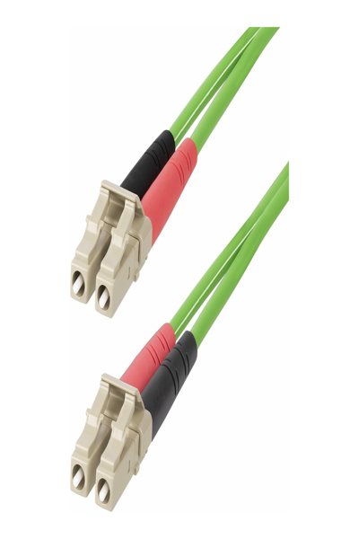 StarTech.com 25m (82ft) LC to LC (UPC) OM5 Multimode Fiber Optic Cable, 50/125µm Duplex LOMMF Zipcord, VCSEL, 40G/100G, Bend Insensitive, Low Insertion Loss, LSZH Fiber Patch Cord - LCLCL-25M-OM5-FIBER