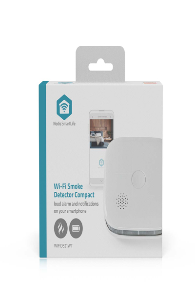Nedis SmartLife Rauchmelder| Wi-Fi| Batteriebetrieben| Sensorlebensdauer 10 Jahre| EN