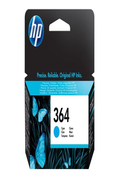 HP 364 Cyan Ink Cartridge: Original