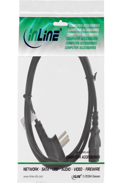 Câble d'alimentation InLine - Israël Type H / IEC C13 mâle 3 broches - 3 m
