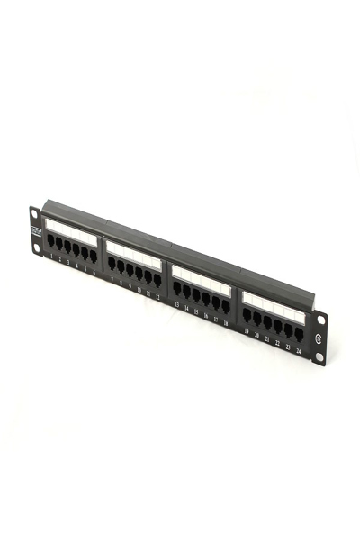 DIGITUS DN-91524U-1 - Cat5e - U/UTP (UTP) - Schwarz - 1U - 500 mm - 60 mm (DN-91524U-1)