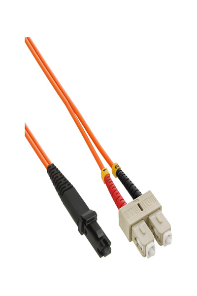 Câble fibre optique duplex en ligne MTRJ/SC 50/125 µm OM2 3 m