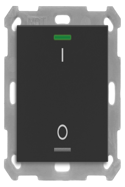 Bouton poussoir KNX MDT BE-TAL55T106.B1 simple avec capteur de température