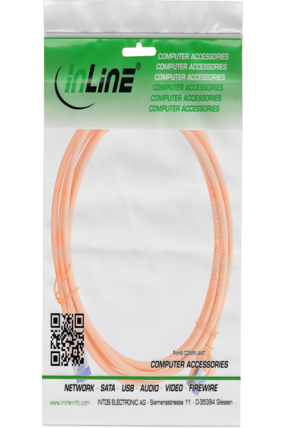 Câble patch fin en ligne - Cat.6A - S/FTP - TPE (LSZH) flexible - PoE - orange - 7,5 m