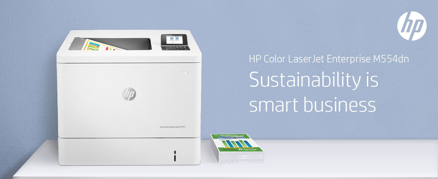 HP Color LaserJet Enterprise M554dn Printer - 7ZU81A