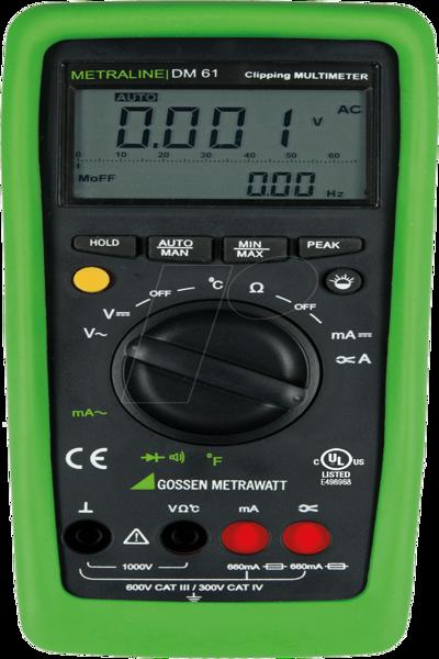 Multimètre numérique GMC Instruments Metraline DM 61
