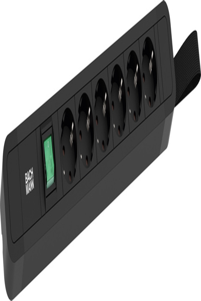 Multiprise Bachmann PRIMO 2 2 m Noir