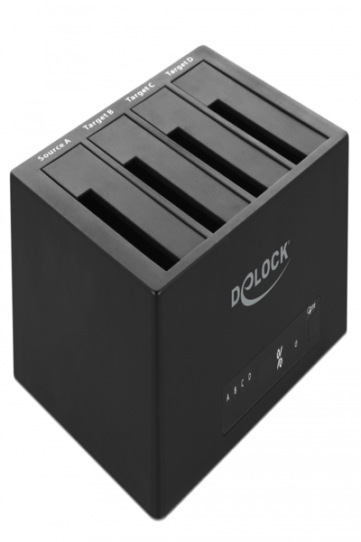 Delock USB 3.0 Docking Station for 4 x SATA HDD / SSD with Clone Function - 64063